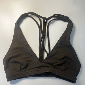 Lululemon Dark Green Sports Bra Size 4